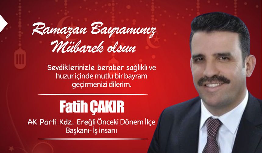 Fatih Çakır, Ramazan Bayramı'nı kutladı