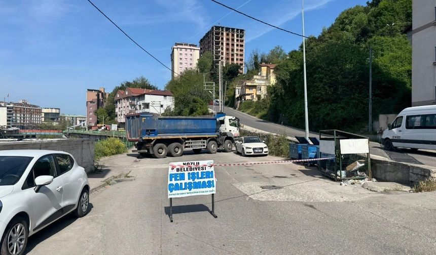 O yol trafiğe kapandı