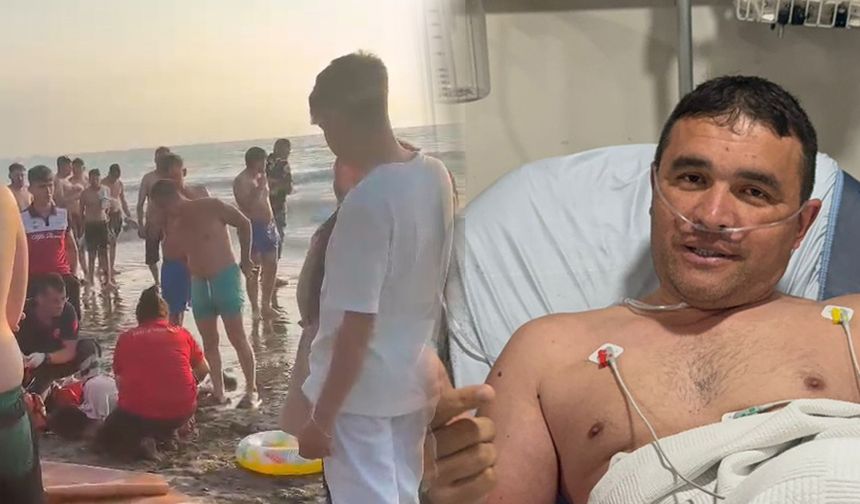 Boğulma tehlikesi geçirip peş peşe suya atladılar; baba ile 3 çocuğu hastaneye kaldırıldı