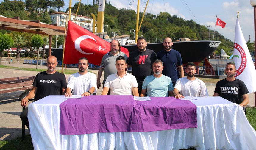 Kdz.Ereğli Belediyespor’da teknik heyet için imza töreni düzenlendi