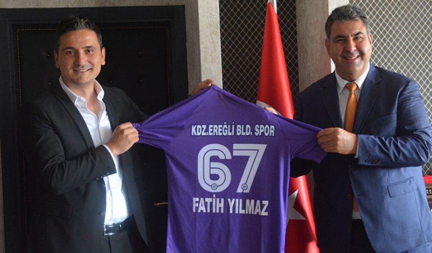 Kdz.Ereğli Belediyespor'dan Kaymakam Fatih Yılmaz'a ziyaret