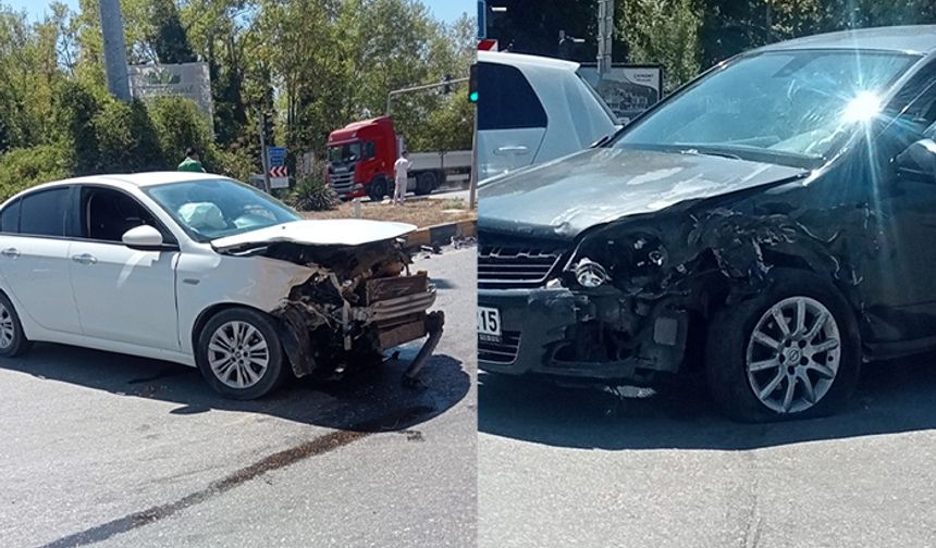 Bakacakkadı ışıklar mevkiinde kaza: Yaralılar hastaneye kaldırıldı