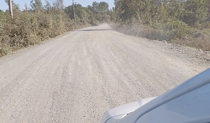 Aylardır asfalt bekliyor: Göz gözü görmüyor