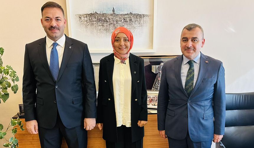 Çolakoğlu ve Çağlayan'dan Saadet Oruç'a ziyaret
