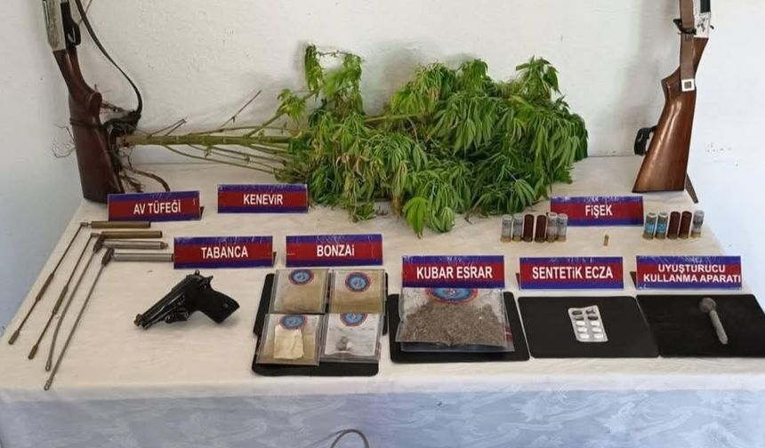 Zonguldak'ta uy*şturucu ve silah operasyonu