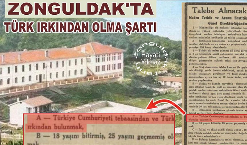 Zonguldak'ta Türk ırkından olmak