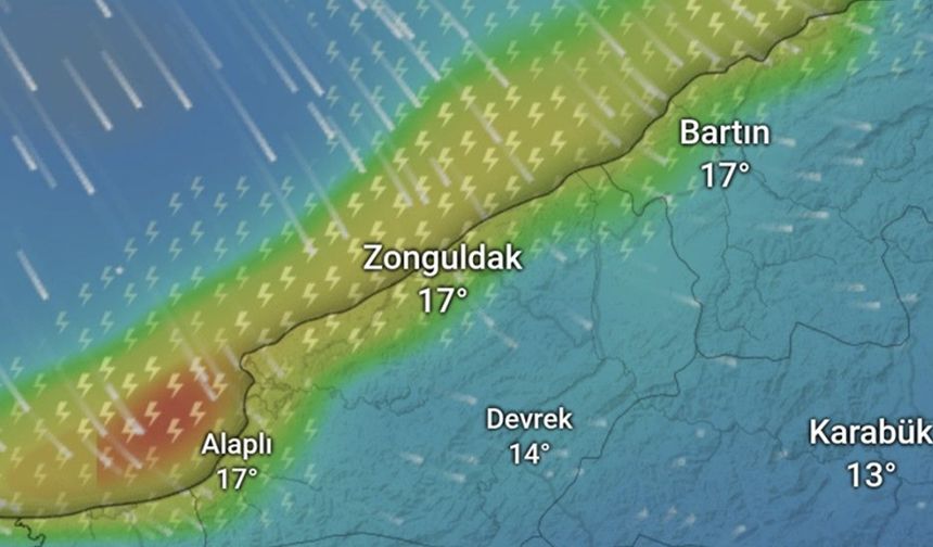 Gök gürültülü sağanak bu gece geliyor!