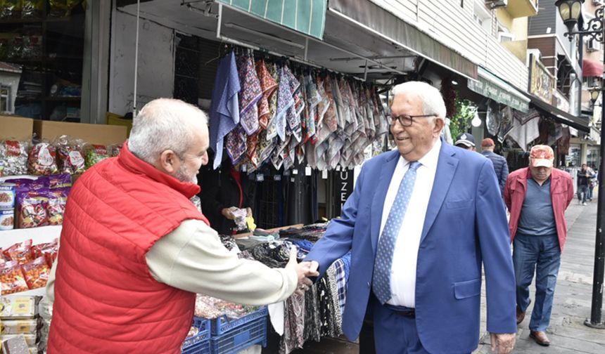 Başkan Posbıyık, un pazarı esnafını ziyaret etti