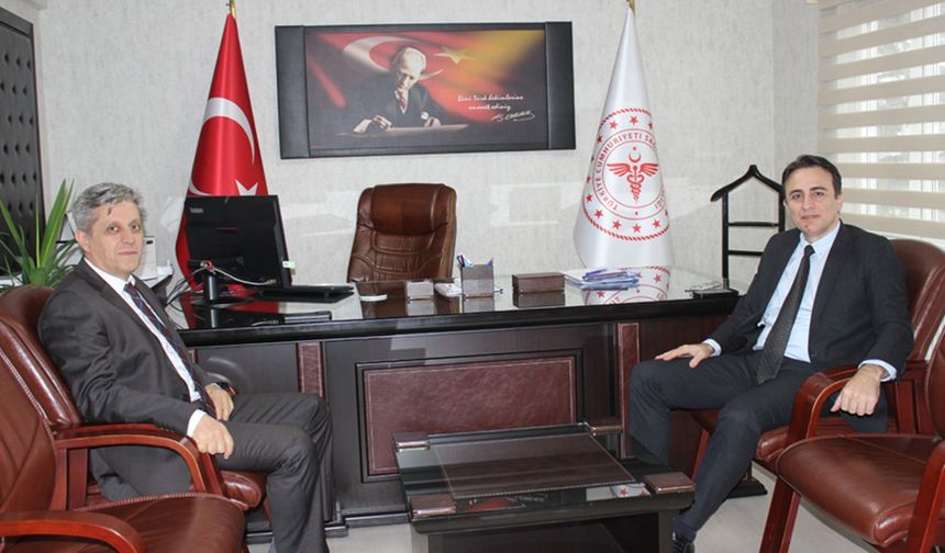 Cumhuriyet Başsavcısından Sağlık Müdürüne ziyaret