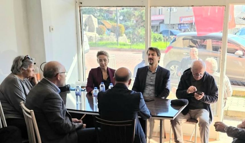 Milletvekili ve ilçe başkanından Gülüç'e ziyaret