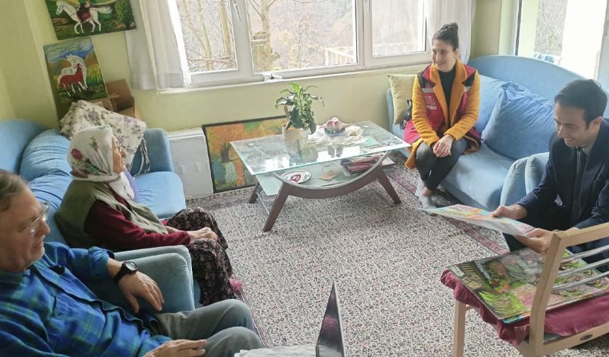 Sosyal Hizmetler'den Vefa Örneği: Kore Gazisi Mustafa Can’ın ailesine ziyaret