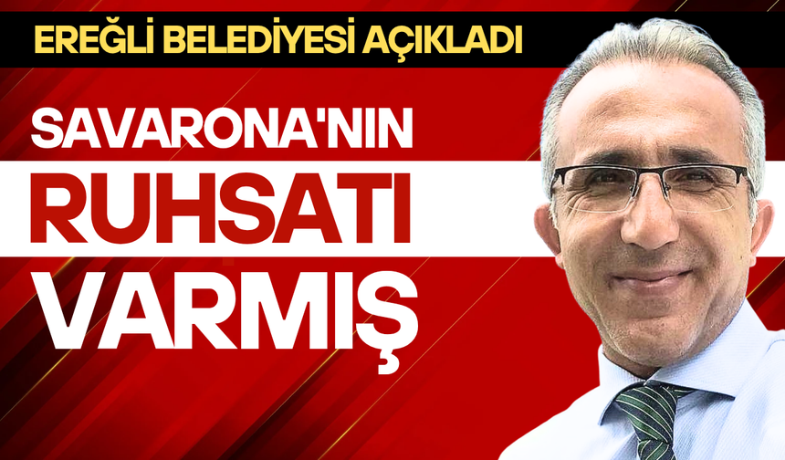 Savarona'nın ruhsatı varmış...