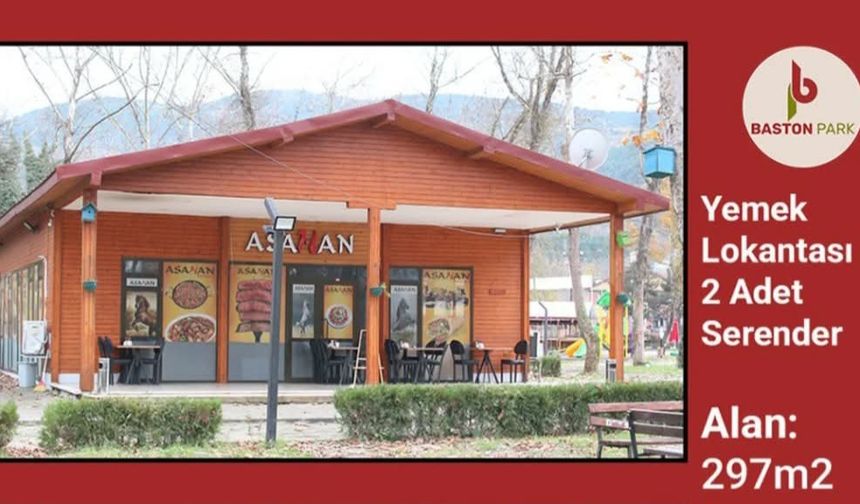 Bastonpark'ta lokanta, büfe ve dükkanlar ihaleye çıkıyor