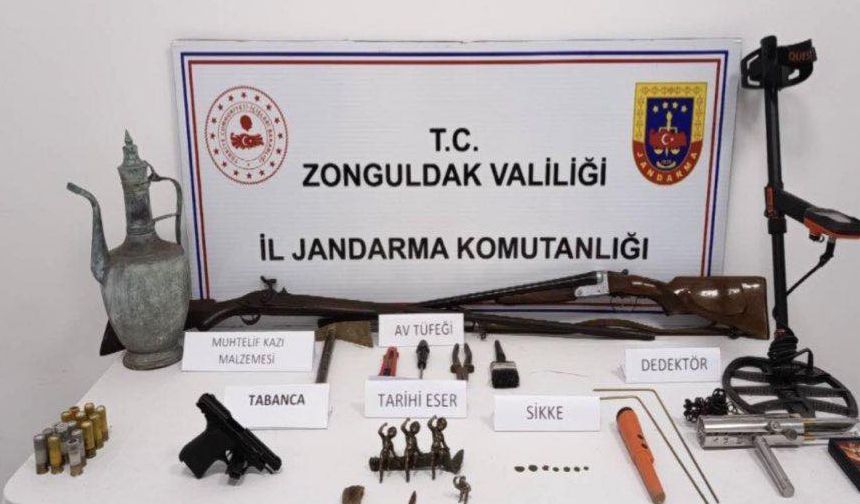 Kozlu ve Kilimli’de tarihi eser operasyonu