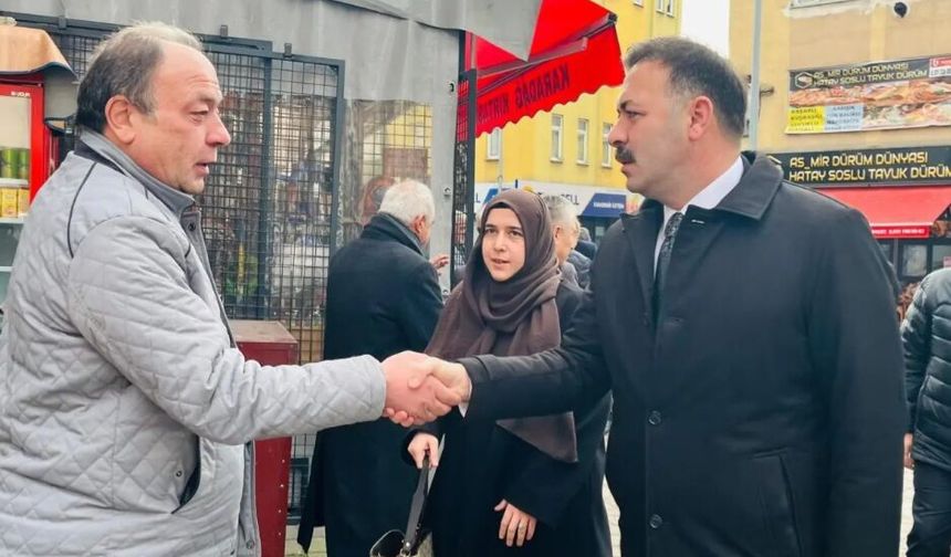 Ak Parti'den, Gökçebey'de esnaf ziyareti