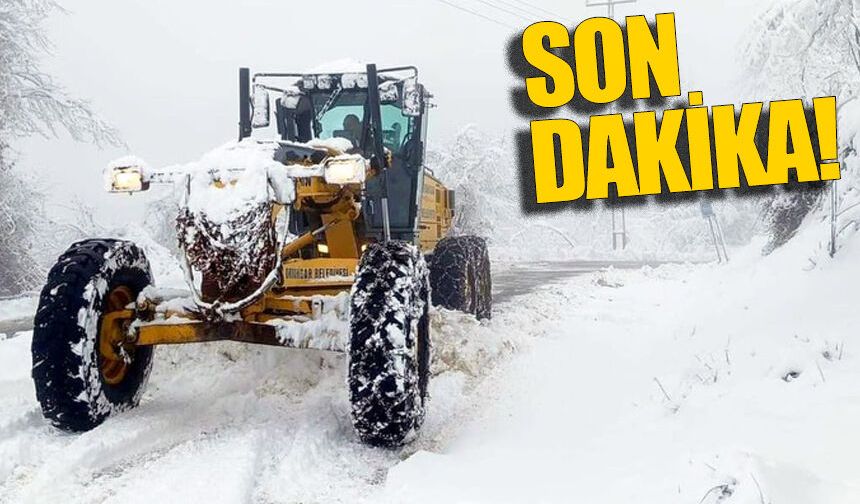 Zonguldak'ta 28 Köy Yolu ulaşıma kapalı