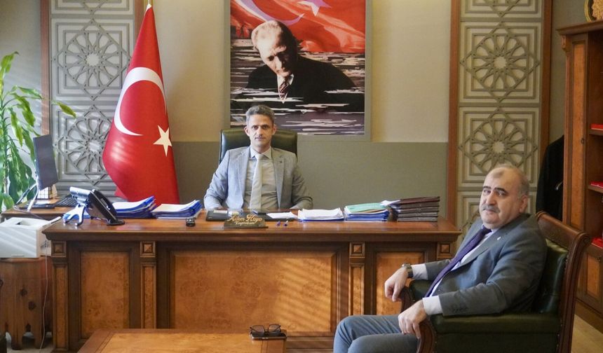 Tarım Müdürü Nihat Ağan, Çaycuma Kaymakamı Adem Kaya’yı ziyaret etti