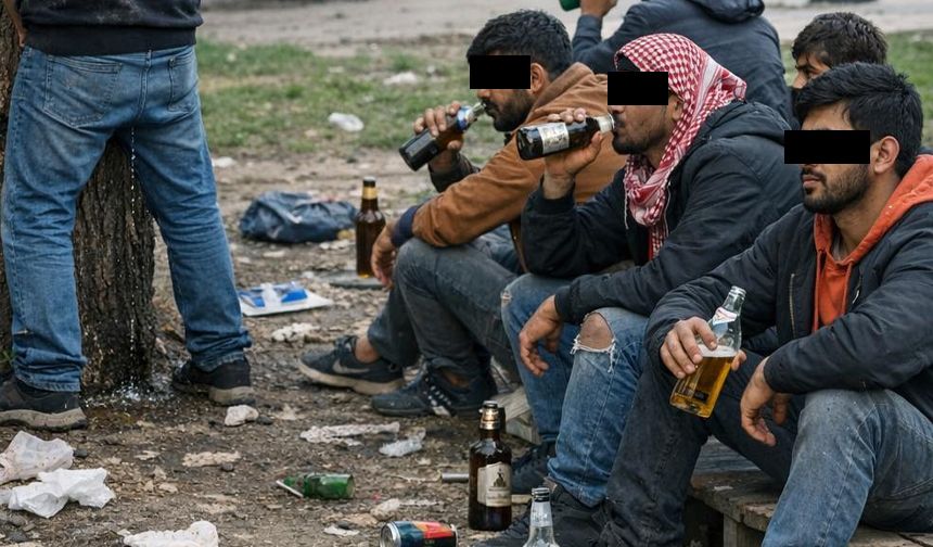 Yabancı uyruklu işçilere tepki: Kamuya açık alanlarda alkol tüketiyorlar