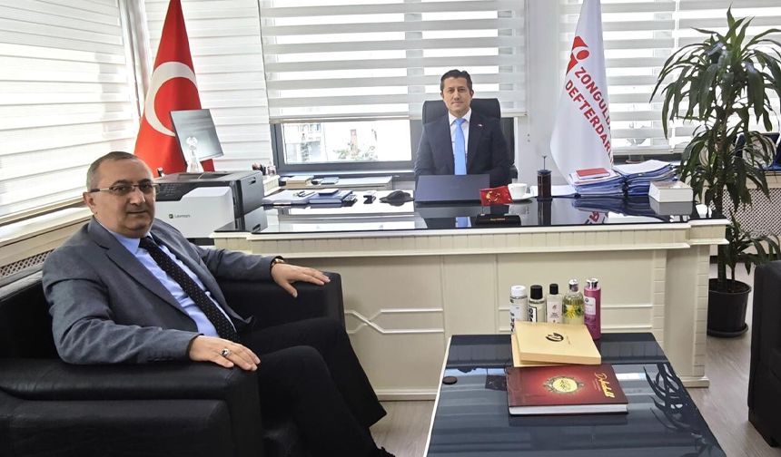 Zonguldak Denetimli Serbestlik Müdürü Aydemir'den Defterdar Serdar'a ziyaret