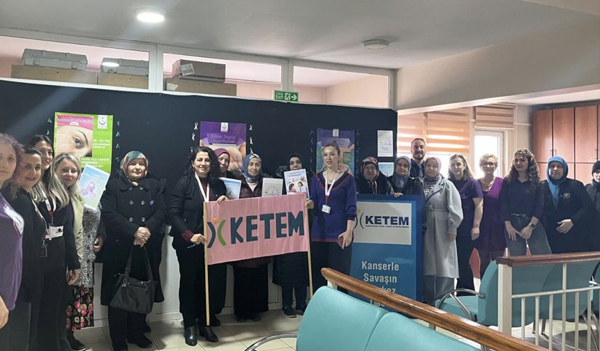 Sağlıkçılar 'kanser haftası' nedeniyle bir dizi etkinlik yaptı