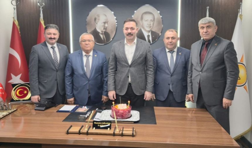 Gümeli, Gülüç, Ormanlı ve Kandilli Belediye Başkanları'ndan Çağlayan'a hayırlı olsun ziyareti