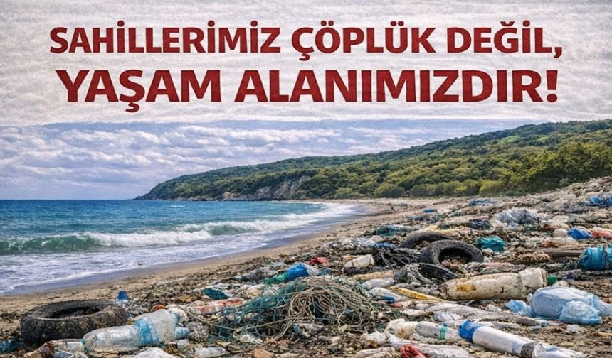 Çevrecilerden çöp eylemi