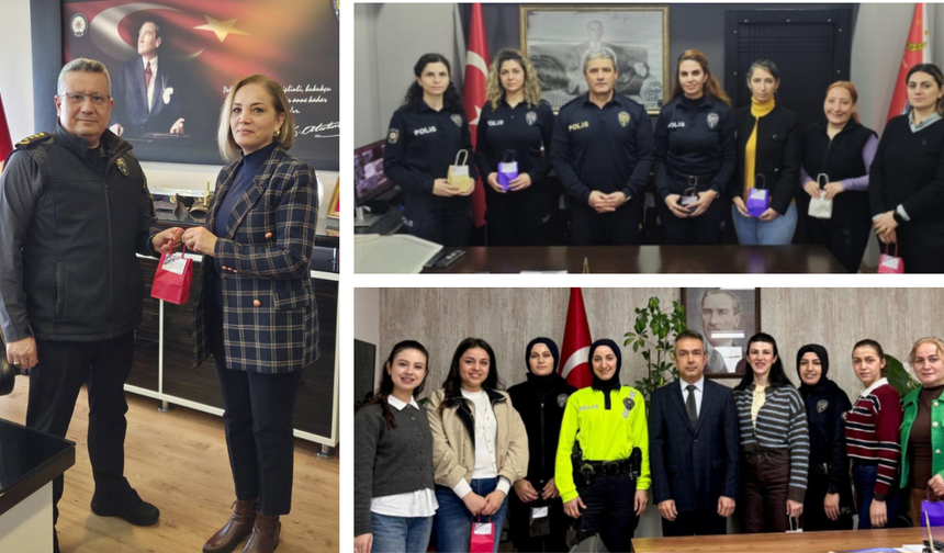 Zonguldak Emniyet Müdürlüğü kadın personelini unutmadı