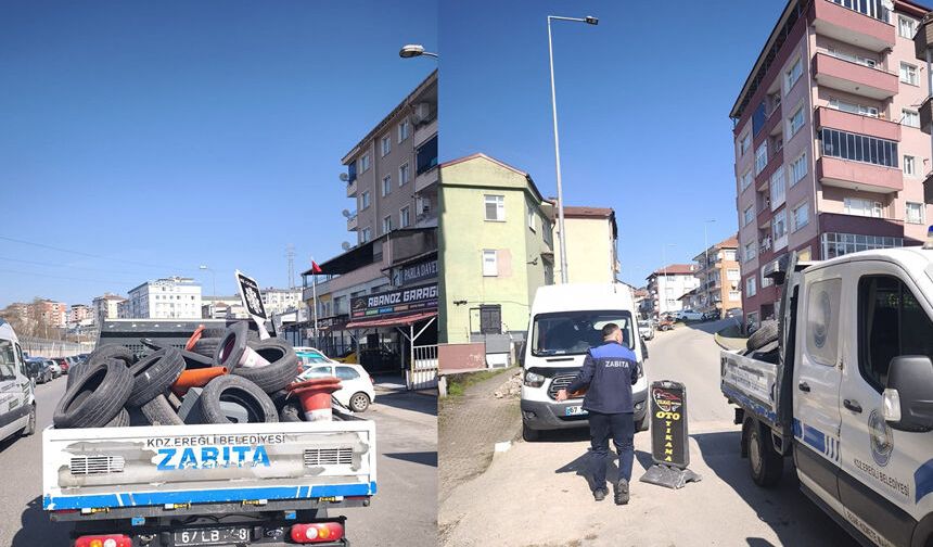 İşgale geçit yok, kaldırımlar temizleniyor