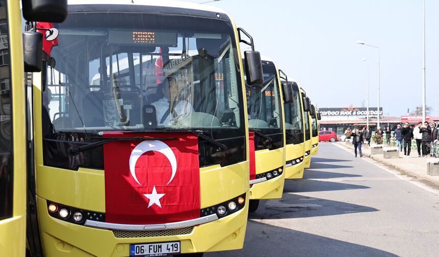 Zonguldak’ta Toplu ulaşıma 7 yeni Halk Otobüsü