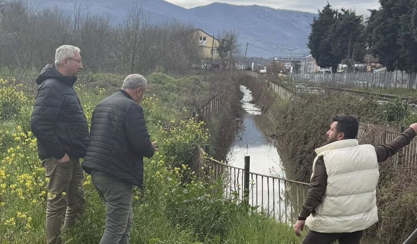 Bakacakkadı’da sel riskine karşı dere ıslahı incelemesi