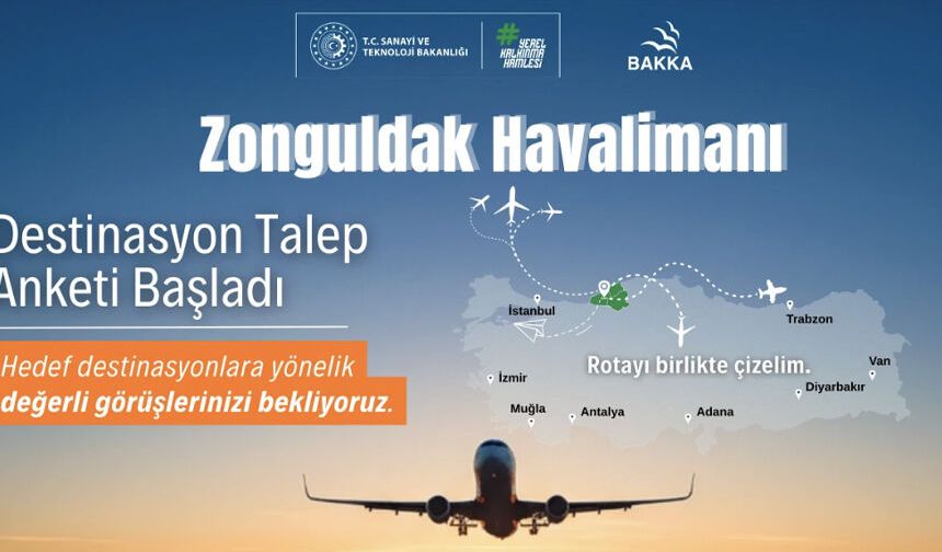 BAKKA’dan Zonguldak Havalimanı için anket