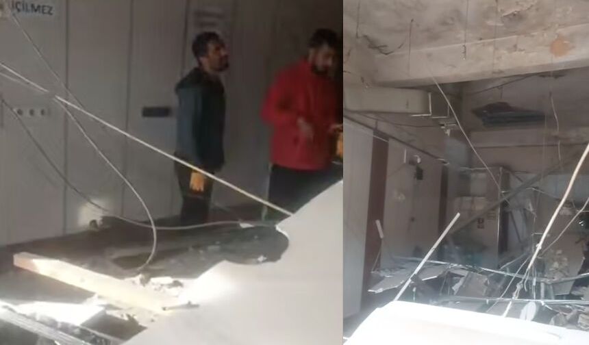 Aydın Arıcı Çayevi’nin tavanı çöktü!
