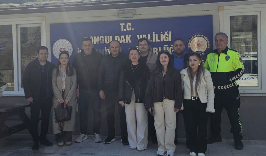 KGD yönetimi, Bölge Trafik Şube Müdürlüğü'nü ziyaret etti