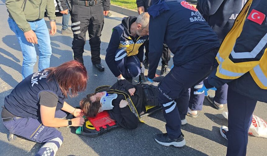 112 sağlık personelinin kullandığı araç öğrenciye çarptı: 1 yaralı