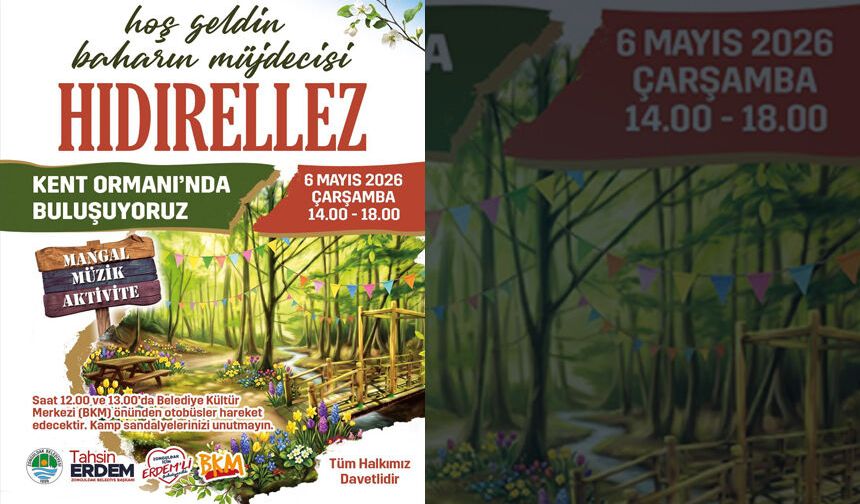 Zonguldak'ta Hıdırellez, Kent Ormanında kutlanacak