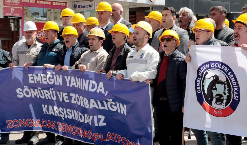 Zonguldak'tan Doruk Madencilik işçilerine destek
