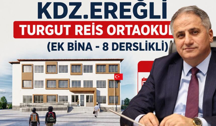 Kdz. Ereğli’de Eğitime yeni yatırım: 8 Derslikli ek bina yapılacak