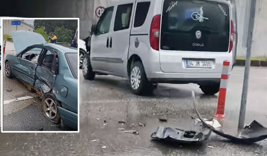Devrek Eğerci yol ayrımında trafik kazası