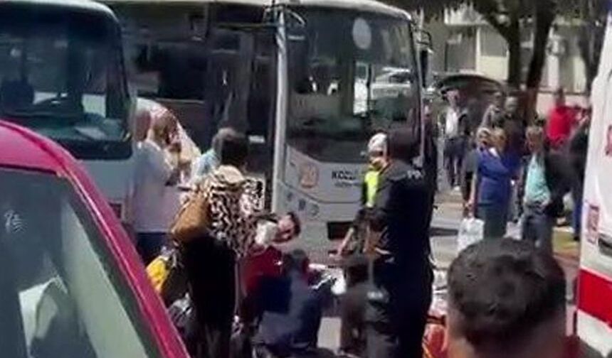 Zonguldak'ta minibüsün altında kalan kadını vatandaşlar kurtardı