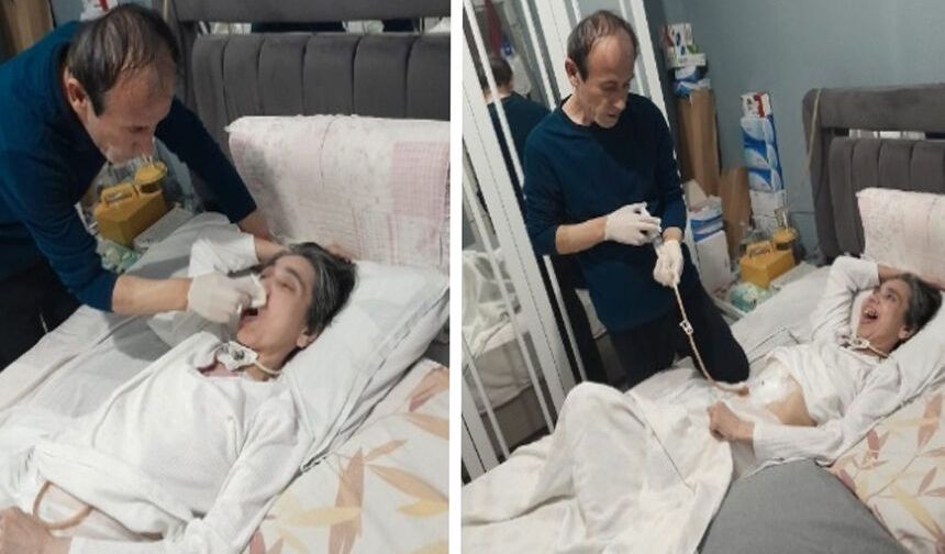 Yatalak eşine 16 yıldır bakan vefakâr eş: “Hayırseverlerden destek bekliyoruz”