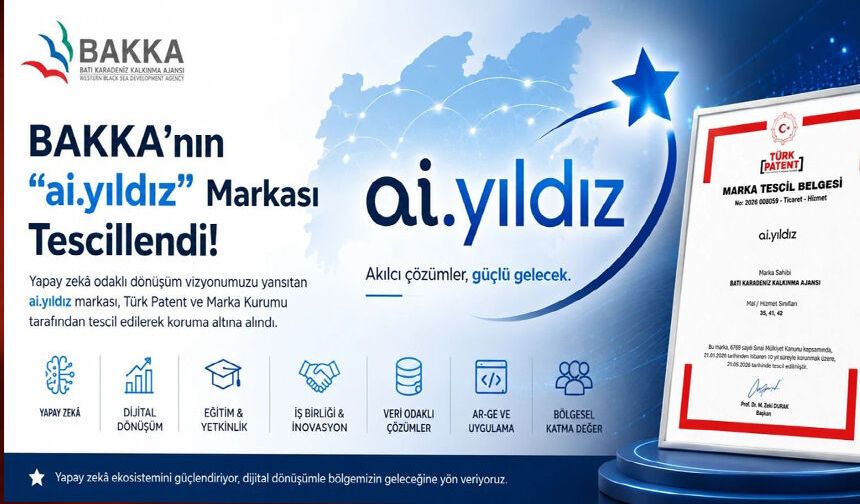 BAKKA’nın “ai.yıldız” markası Türk Patent ve Marka Kurumu tarafından tescil edildi