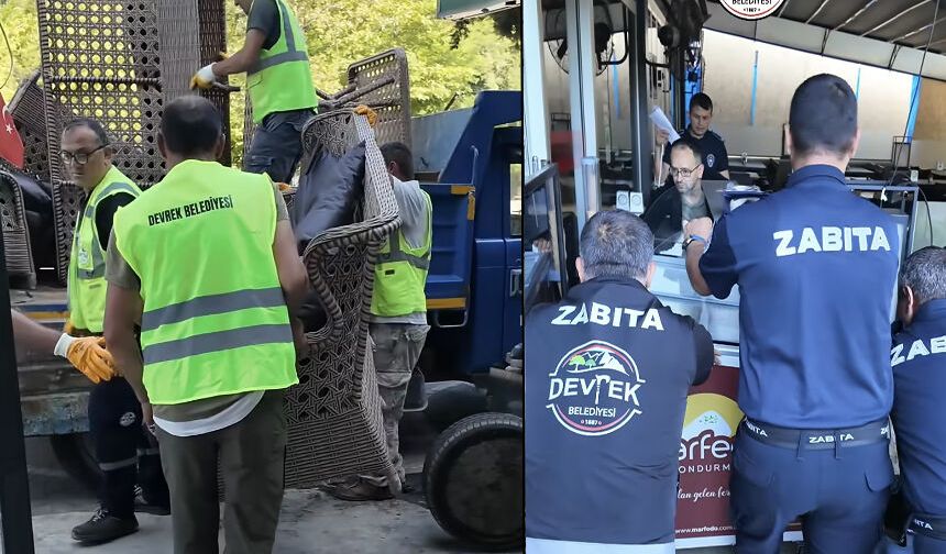 Önce mavi dodge gönderdi, sonra Zabıta ile toplattı!