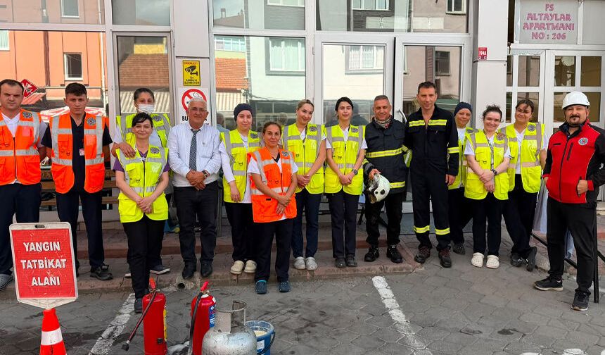 Başkent Diyaliz Merkezi'nde deprem ve yangın tatbikatı