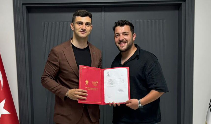 Gökçebey Gençlik Kolları'nda görev değişimi: Emirhan Özkan atandı