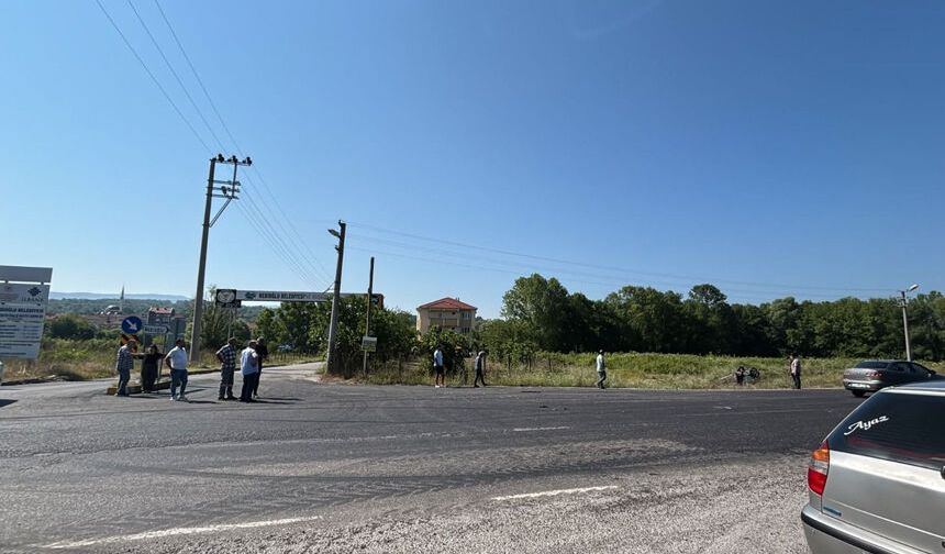 Zonguldak'ta iki otomobilin çarpıştığı kazada 1 kişi yaralandı
