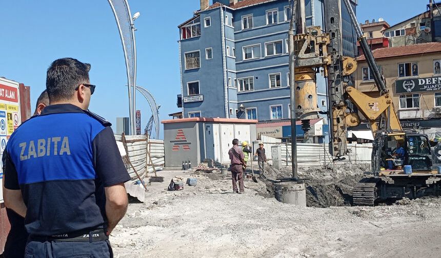 Merkez Çarşısı inşaatı mühürlendi