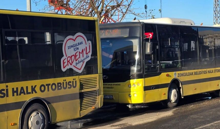 Zonguldak’ta halk otobüsleri günde 15 bin yolcu taşıyor
