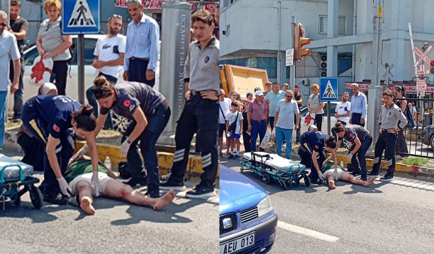 Zonguldak yaya geçidinde feci kaza: Kadın ağır yaralandı