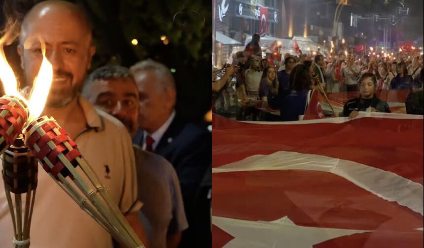 Zonguldak’ta Zafer coşkusu geceye taşındı: Bayraklar ve meşalelerle yürüdüler