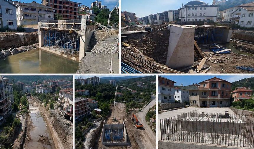 Ereğli’de Pençeş Deresi’nde taşkın riskine karşı çalışma sürüyor